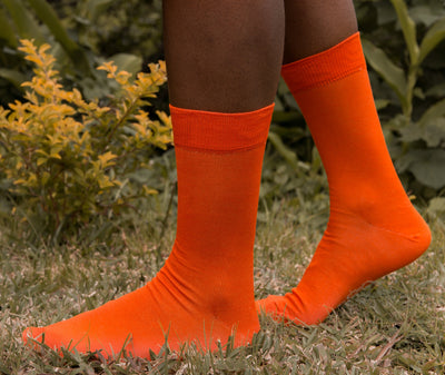 Chaussette Fil d'Écosse - Orange